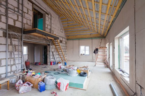 改装工事中の現場